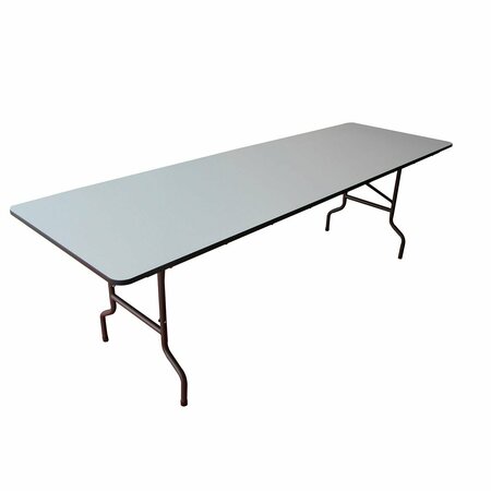 INTERION BY GLOBAL INDUSTRIAL Interion Folding Wood Table, 96inW x 30inL, Gray 695831GY